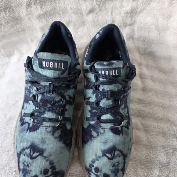 Nobull Ripstop Teal Tie Dye Runners Shoes All Day Men's 7.5 Women's 9 Sneakers - Picture 6 of 9